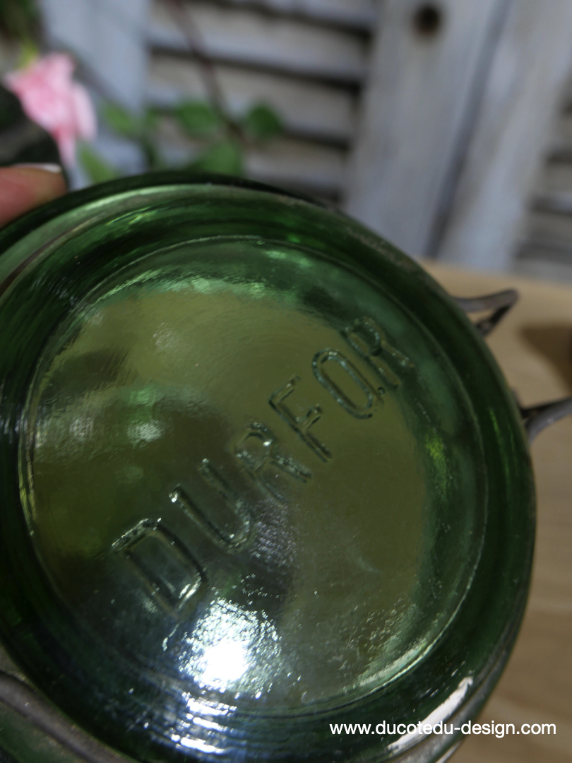 Pot à conserve en verre vert Durfor - lot de 5 / ref 10 – Image 5