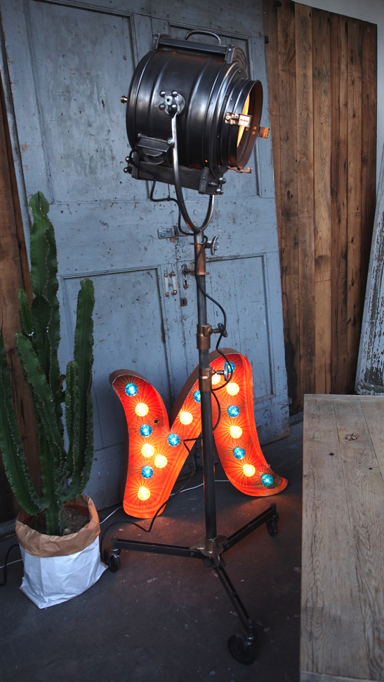 Rare gros projecteur cinema MCALISTER des studios Hollywood Californie 30/40 bronze – Image 4