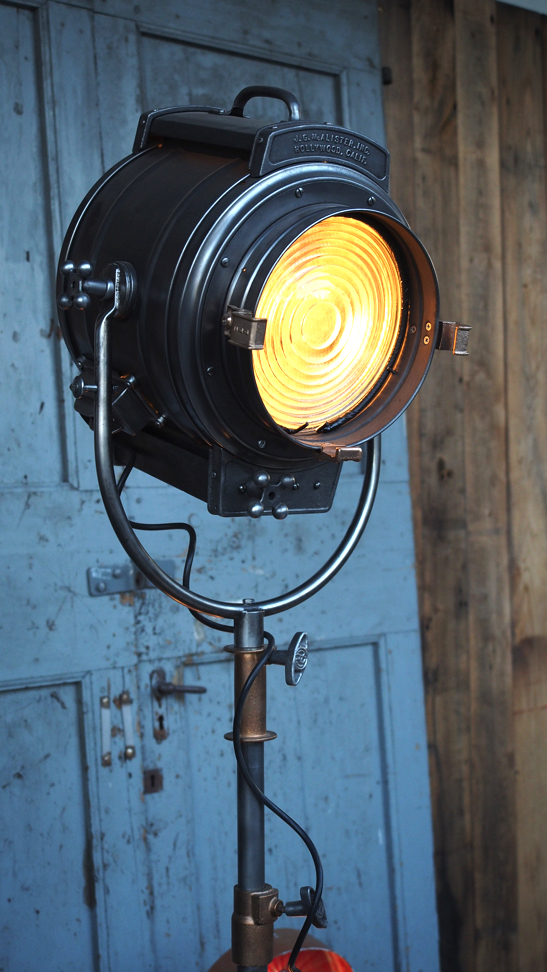 Rare gros projecteur cinema MCALISTER des studios Hollywood Californie 30/40 bronze – Image 6