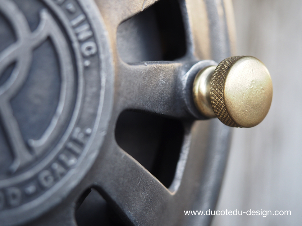 Ancien rare projecteur cinema hollywood Richardson 1930/40 pied cinema roulette – Image 22