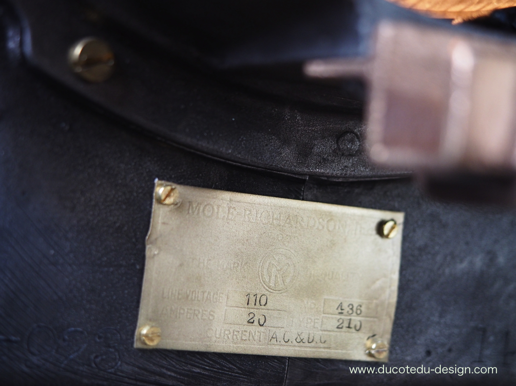 Ancien rare projecteur cinema hollywood Richardson 1930/40 pied cinema roulette – Image 14