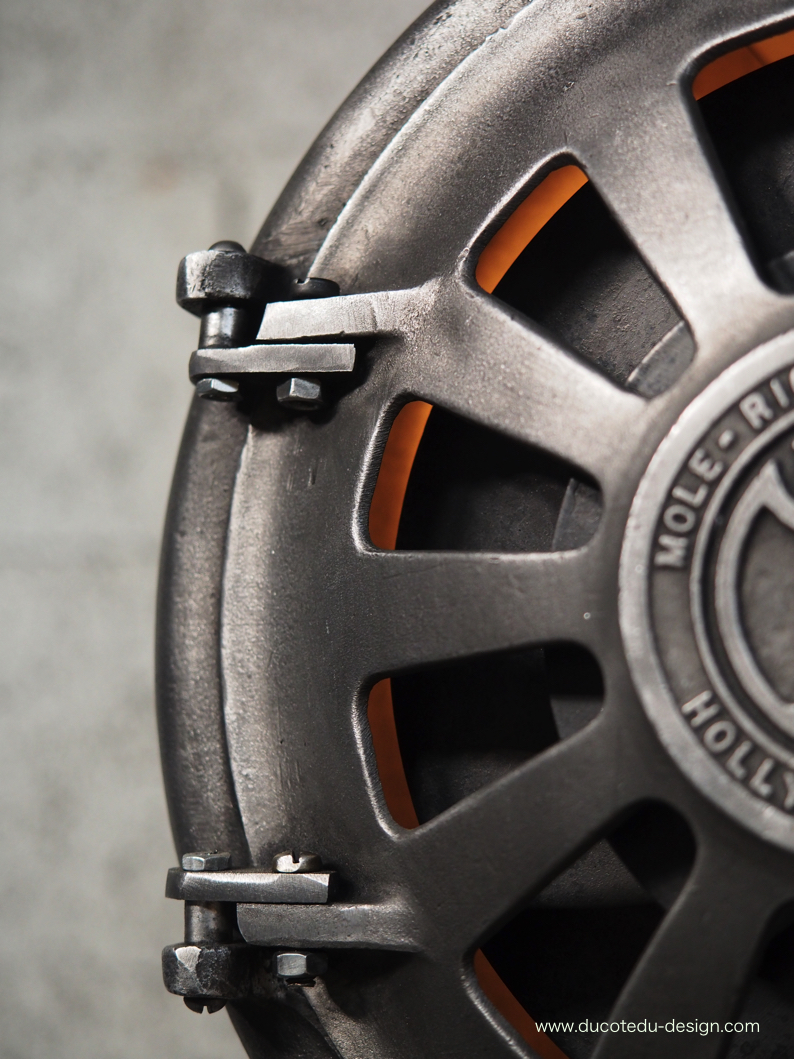 Ancien rare projecteur cinema hollywood Richardson 1930/40 pied cinema roulette – Image 20