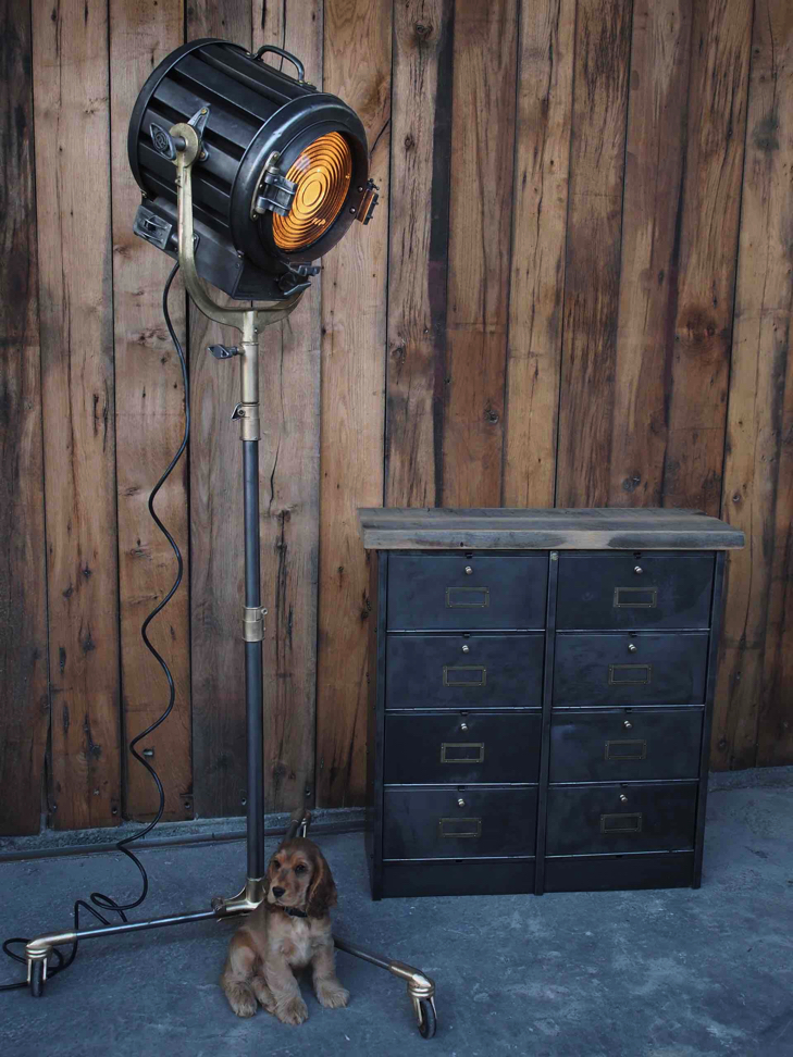 projecteur cinema hollywood Richardson 1930/40 pied roulette – Image 2