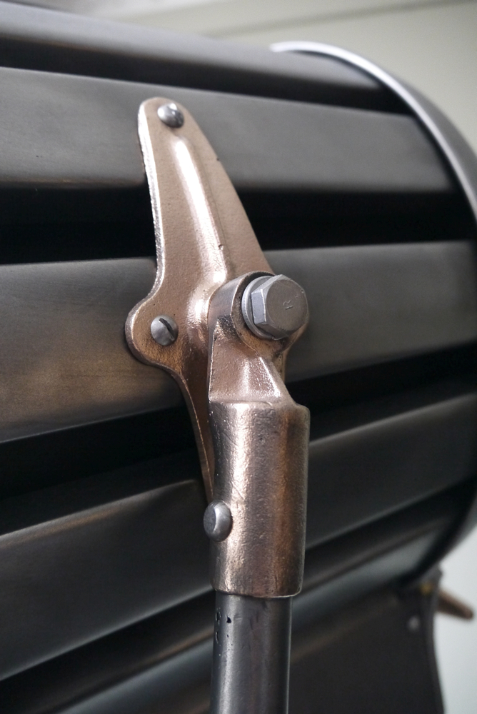 Ancien projecteur cinema hollywood Richardson 1930/40 pied cinema roulette – Image 11