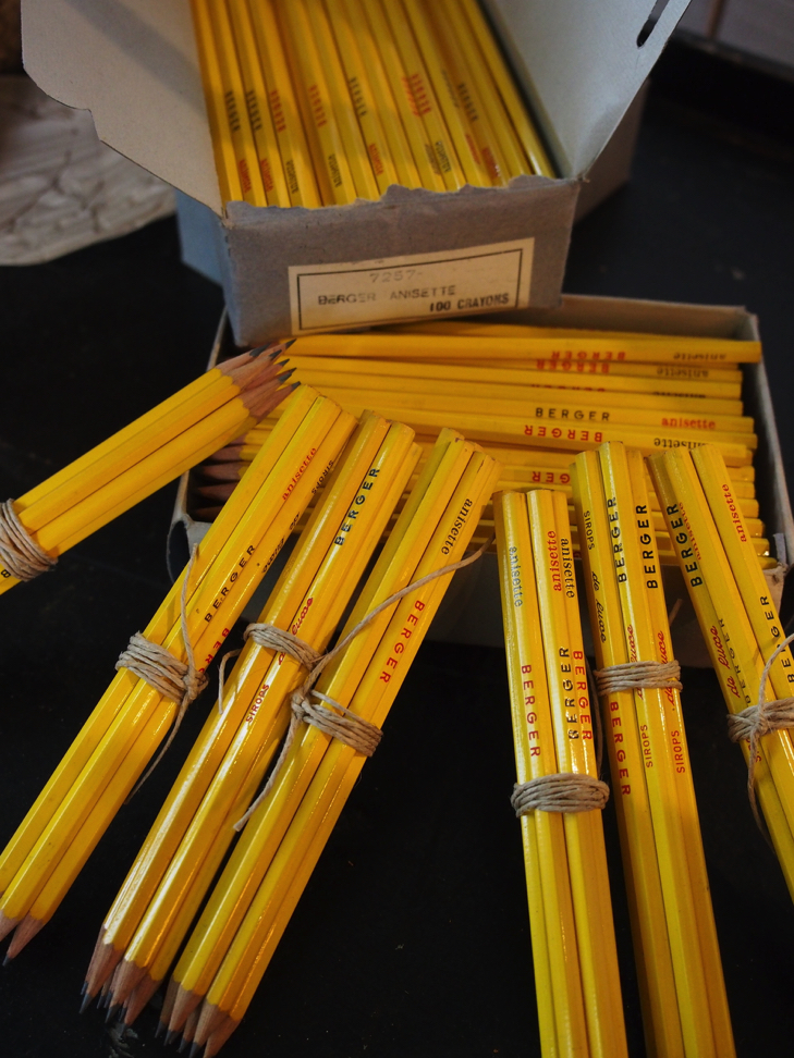lot 7 crayon papier publicitaire berger stock vintage – Image 2