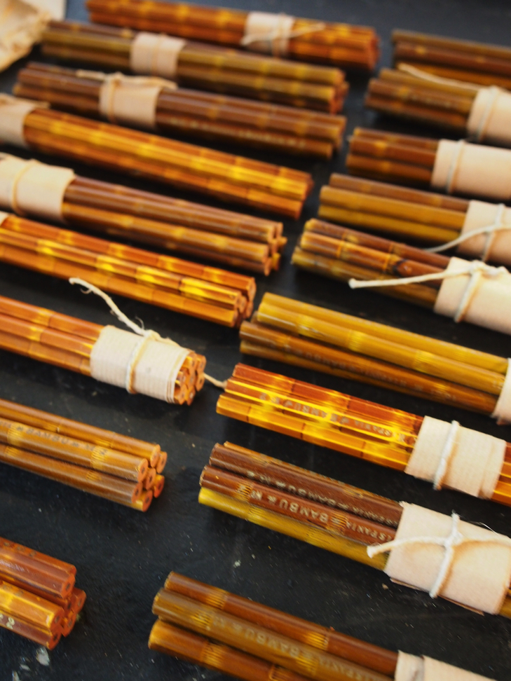 lot 7 crayon papier bambou stock vintage – Image 4