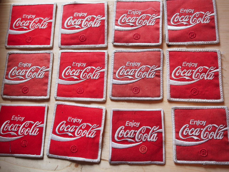 ecusson veste livreur coca cola stock vintage – Image 3