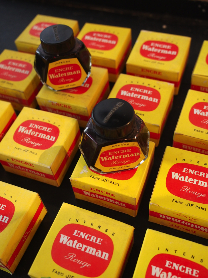 encre Waterman rouge stock vintage – Image 2