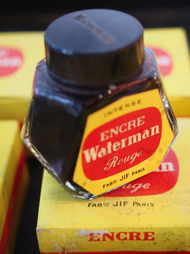 encre Waterman rouge stock vintage – Image 3