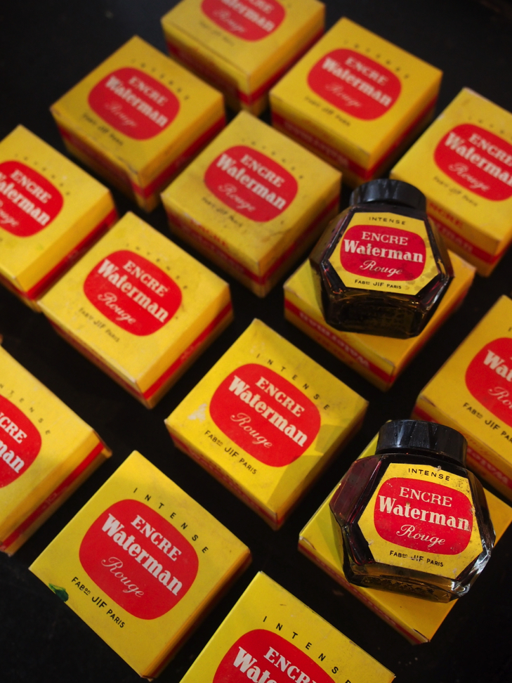 encre Waterman rouge stock vintage – Image 4