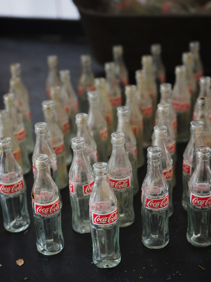 bouteille en verre miniature coca cola stock vintage – Image 2