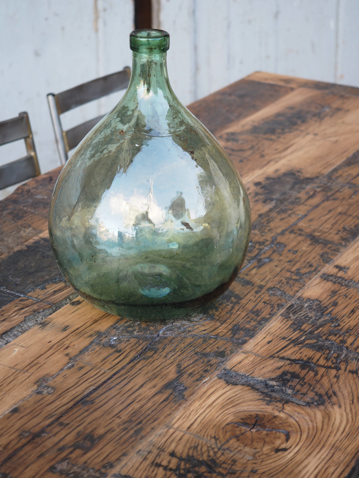 grande table industrielle plateau chene massif pietement fonte – Image 17