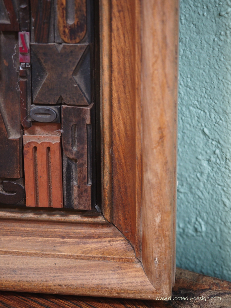 grand tableau ancien caractere d'imprimerie – Image 5