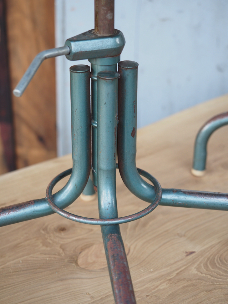 tabouret industriel metal et bois – Image 9