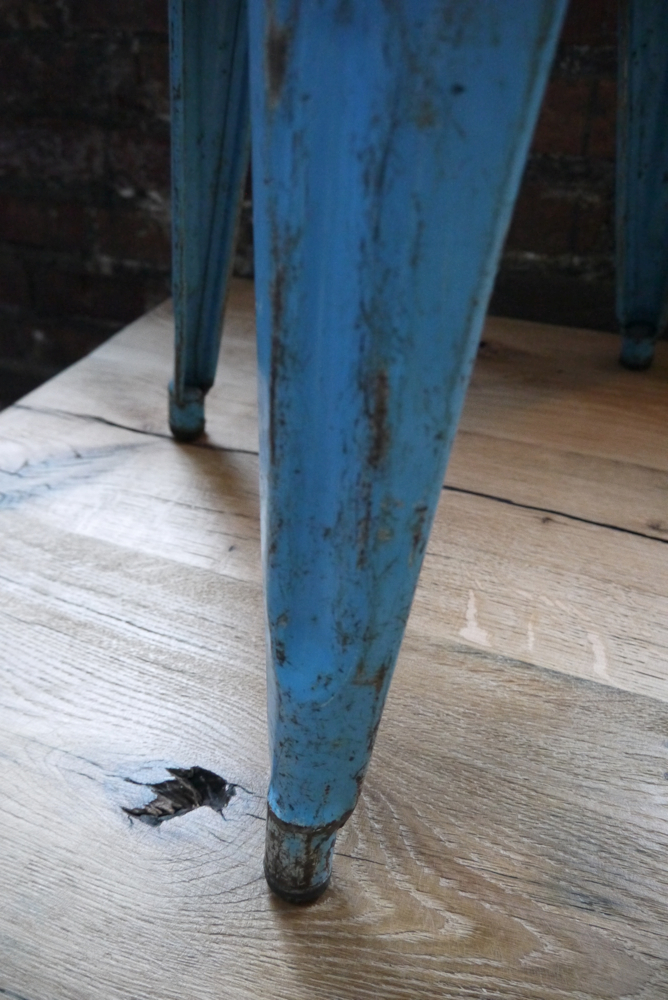 TOLIX ancien tabouret dans son jus bleu – Image 5