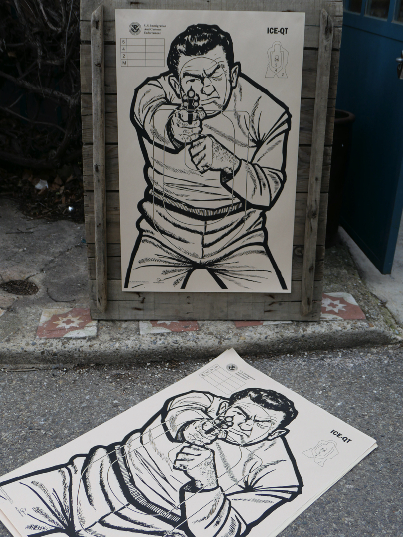 affiche poster cible silhouette gangster police USA – Image 2