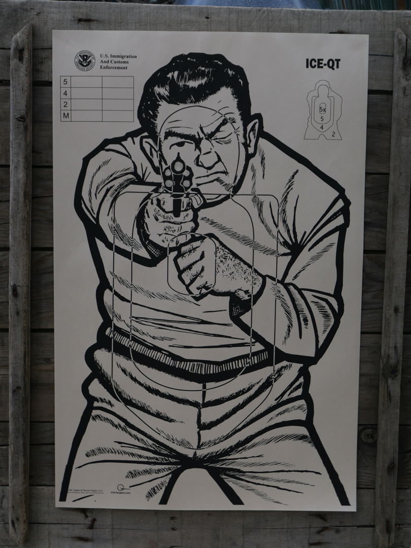 affiche poster cible silhouette gangster police USA – Image 3