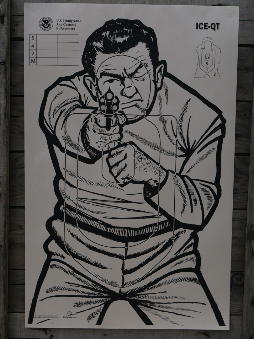 affiche poster cible silhouette gangster police USA – Image 5