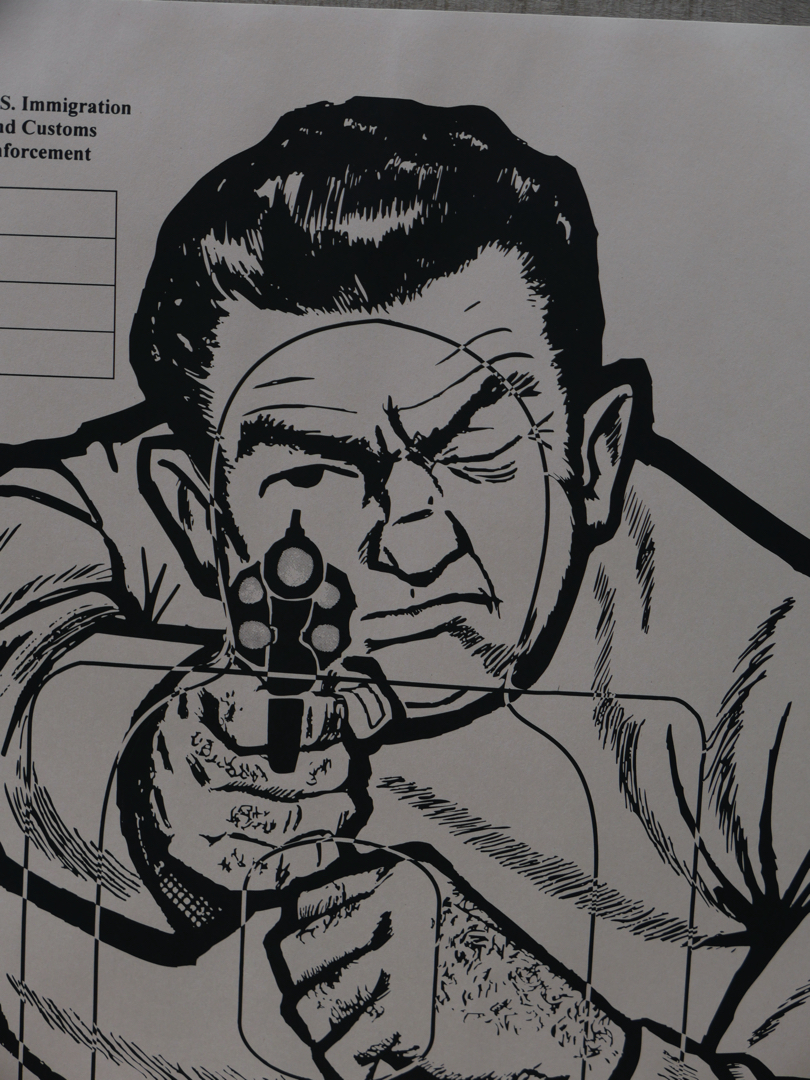 affiche poster cible silhouette gangster police USA – Image 7