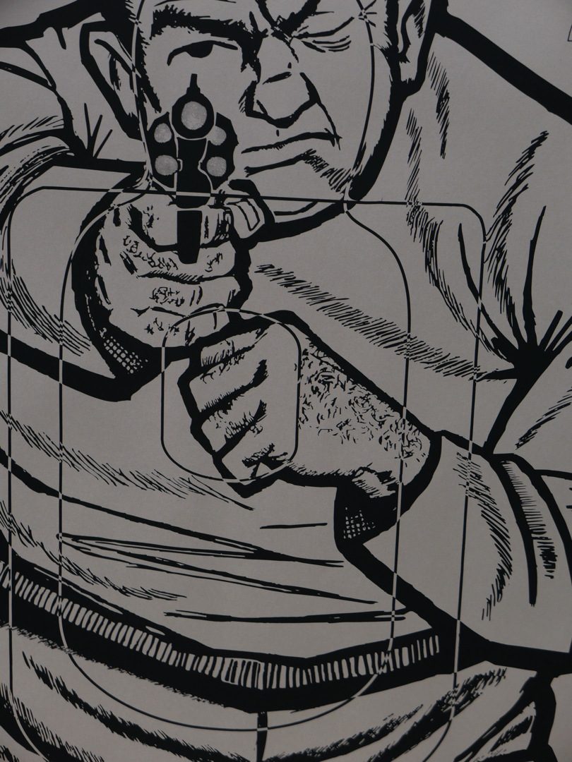 affiche poster cible silhouette gangster police USA – Image 8