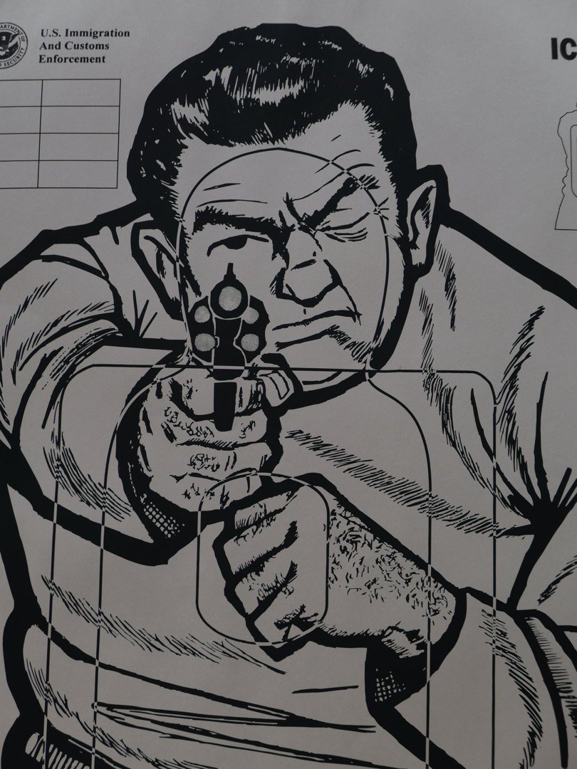 affiche poster cible silhouette gangster police USA – Image 10