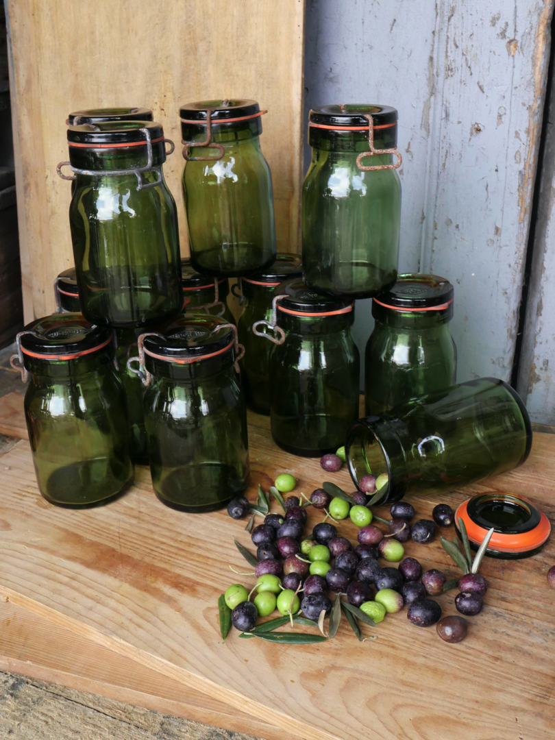 Pot à conserve en verre vert – Image 3