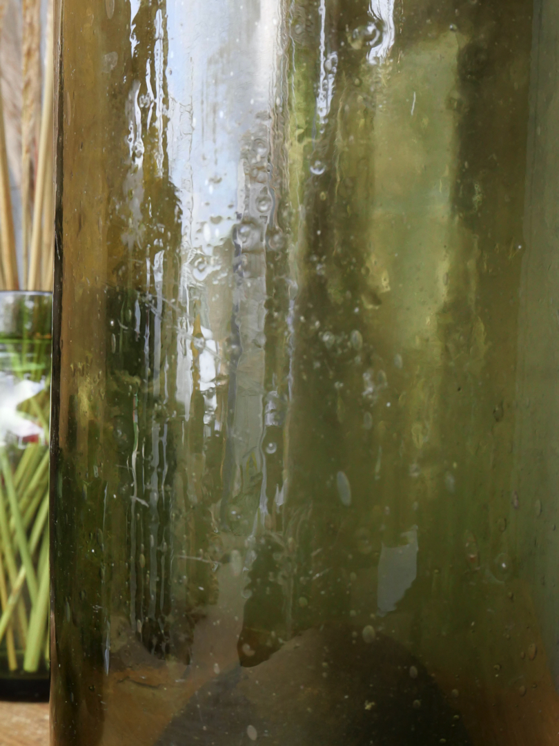 Tres belle bouteille verre bullé – Image 7