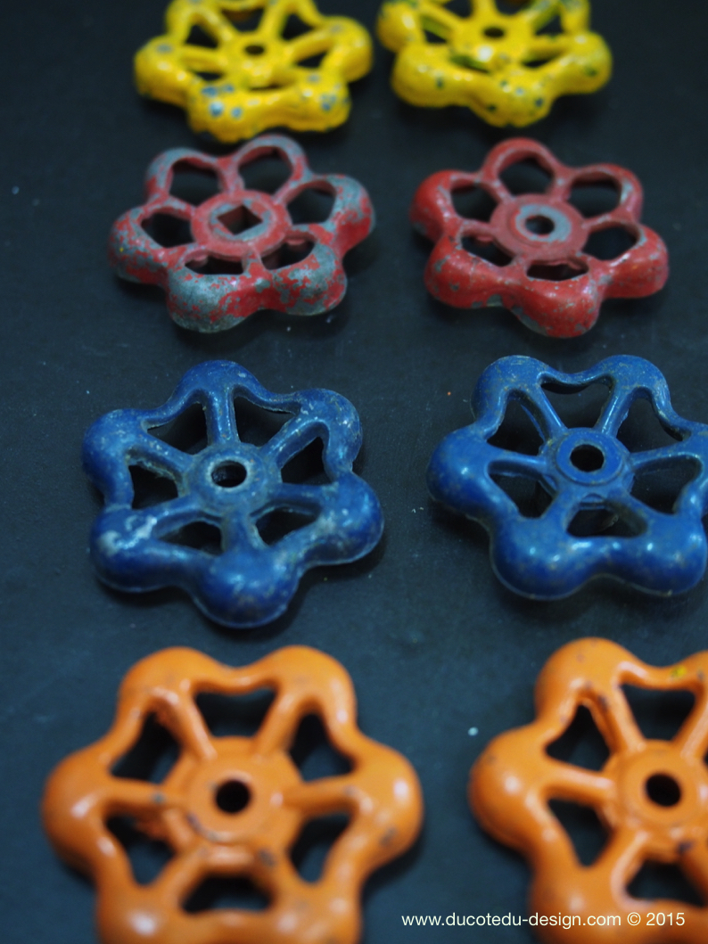 Lot d'anciennes vannes d'usine, ideal en bouton de tiroir indus – Image 5