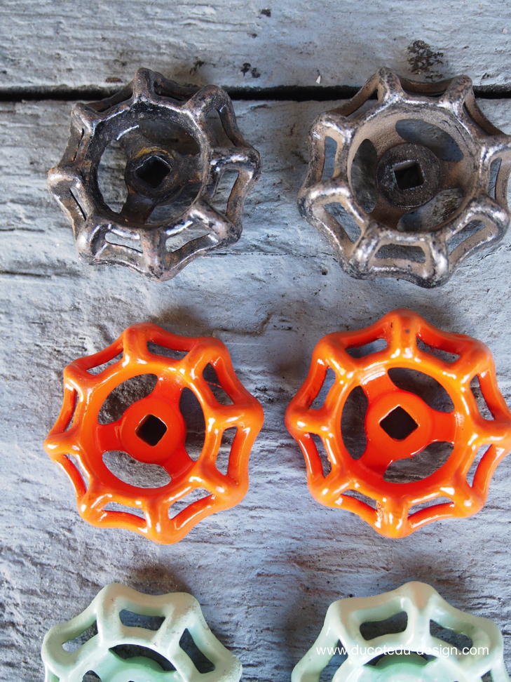 Lot d'anciennes vannes d'usine, ideal en bouton de tiroir indus – Image 4