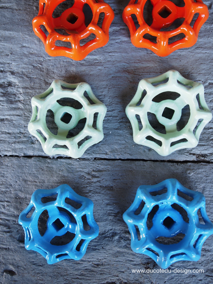 Lot d'anciennes vannes d'usine, ideal en bouton de tiroir indus – Image 5