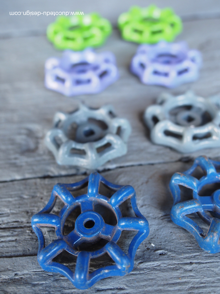 Lot d'anciennes vannes d'usine, ideal en bouton de tiroir indus – Image 4