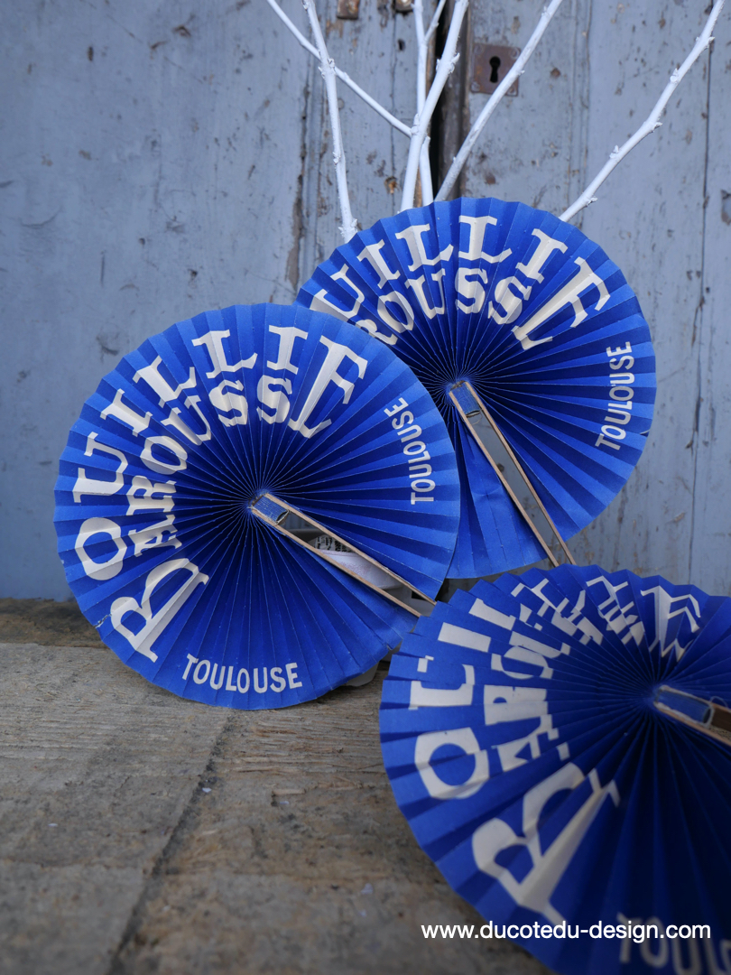 Ancien éventail publicitaire bouillie Barousse Toulouse – Image 2