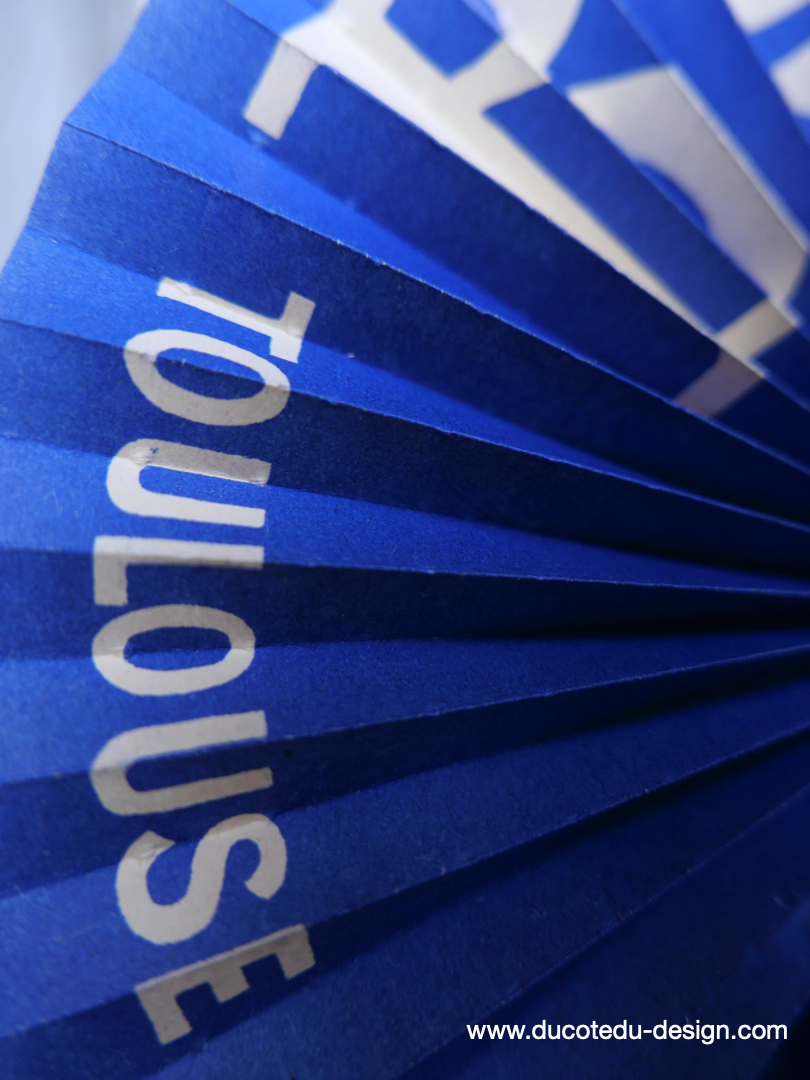 Ancien éventail publicitaire bouillie Barousse Toulouse – Image 4