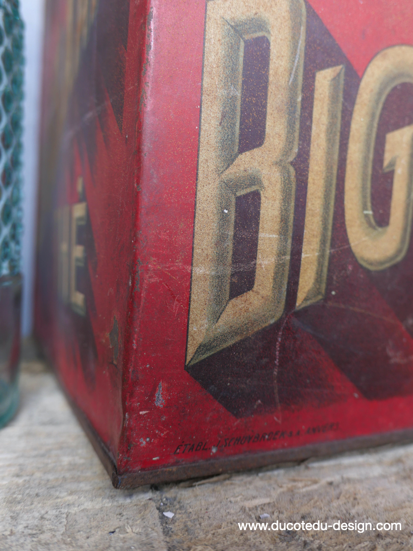 Ancienne boite métal Café & thé Biggerlaar – Image 3