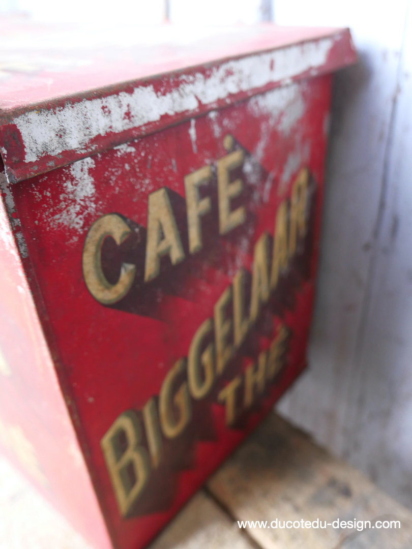 Ancienne boite métal Café & thé Biggerlaar – Image 8