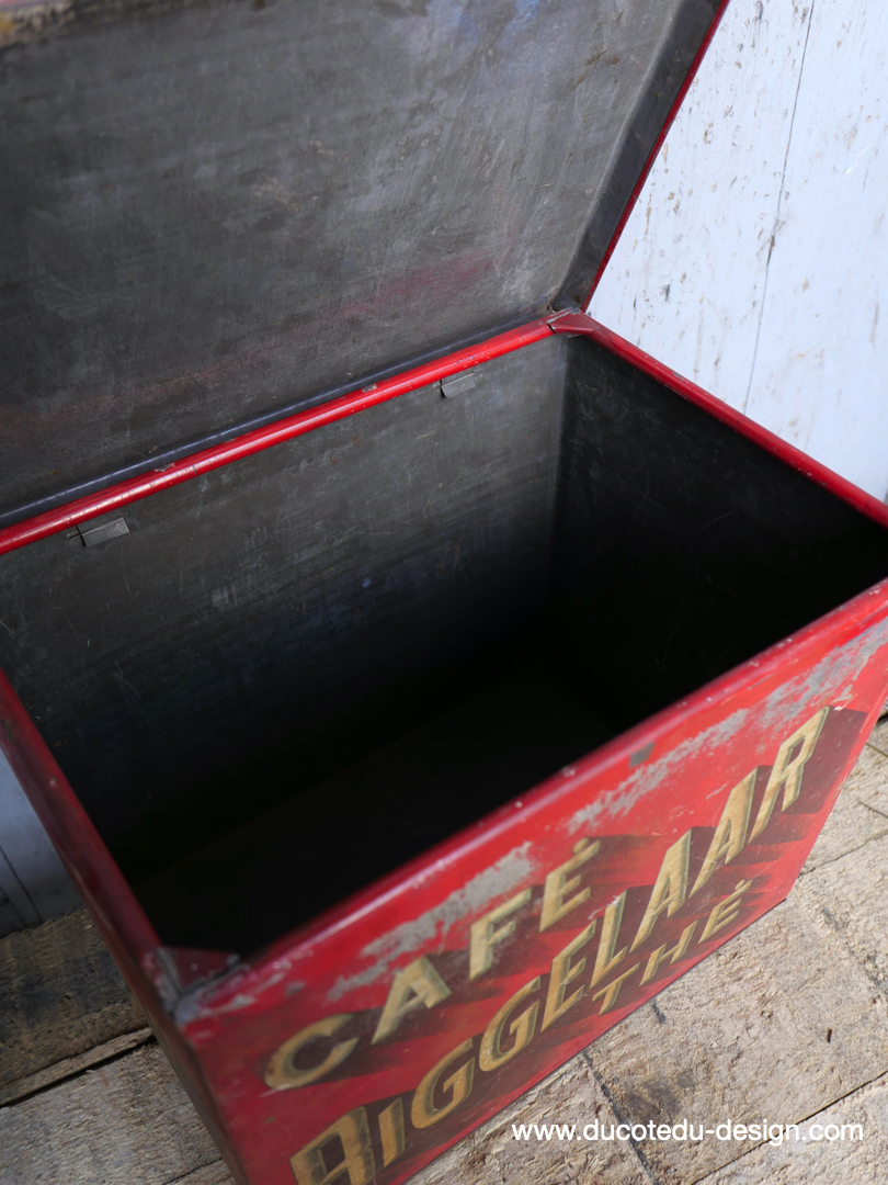 Ancienne boite métal Café & thé Biggerlaar – Image 9