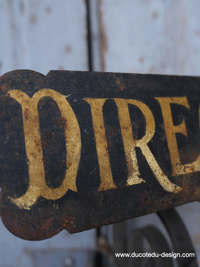 ancienne enseigne metal d'usine Direction – Image 3