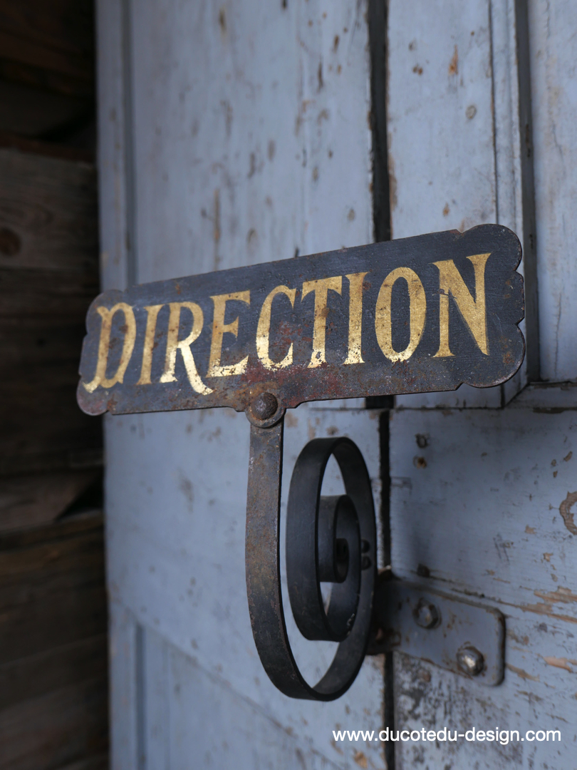 ancienne enseigne metal d'usine Direction – Image 5