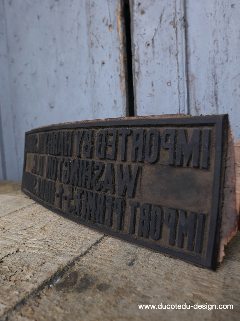 ancien tampon de marquage de fut de vin H. Siegel USA washington – Image 3