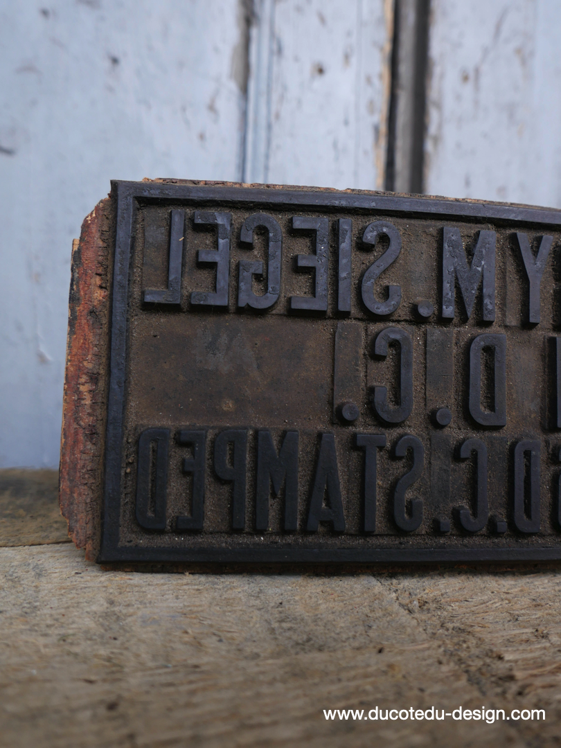 ancien tampon de marquage de fut de vin H. Siegel USA washington – Image 5