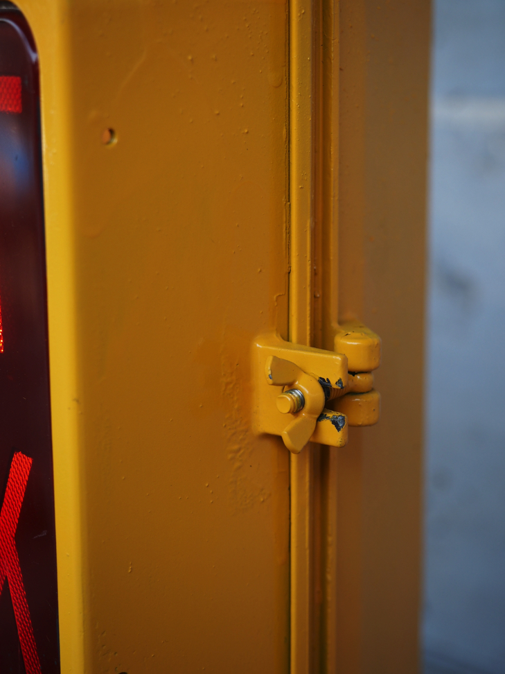 New York feu dont walk americain vintage USA jaune d'origine – Image 11