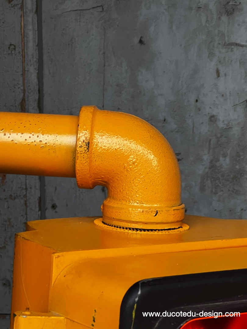 New York feu dont walk americain vintage USA jaune d'origine – Image 7