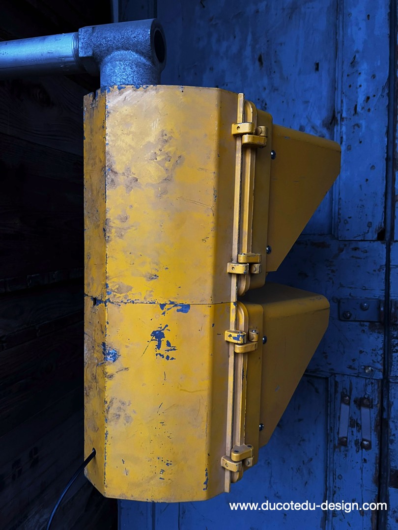 New York feu dont walk americain vintage USA jaune d'origine – Image 13