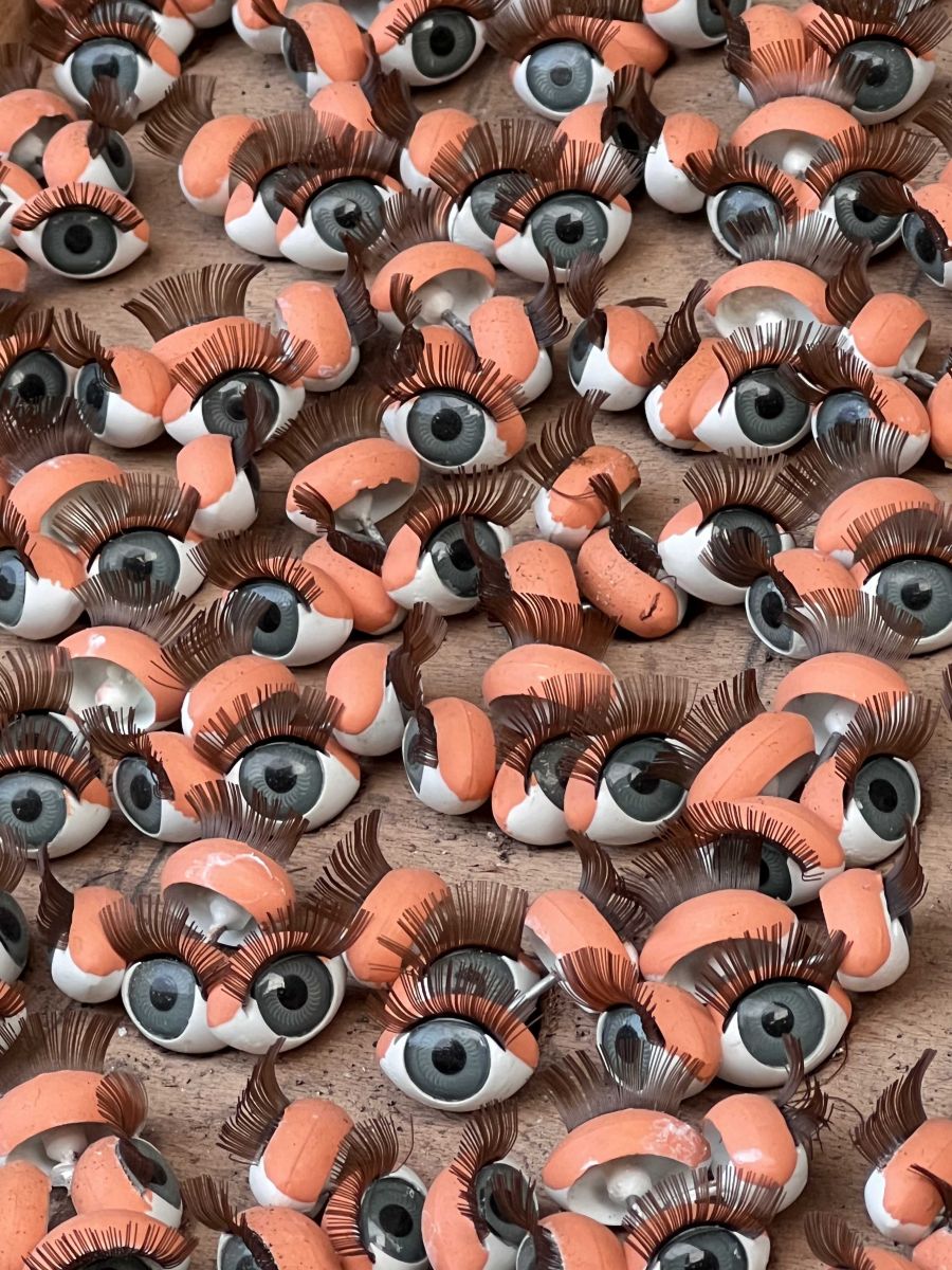 occhi di bambola antichi delle fabbriche GéGé, confezione da 10 pezzi - Image 12