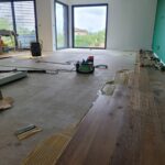 Pose collée de Parquet Chêne Listone Giordano Robin Wood