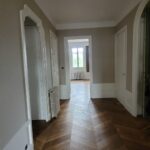 Pose collée de Parquet Listone Giordano Firenze Traccia Point de Hongrie