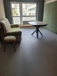 Pose flottante de revêtement PVC