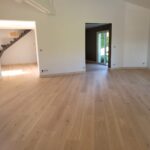 Pose collée de Parquet Boen Chêne Blanchi