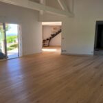 Pose collée de Parquet Boen Chêne Blanchi