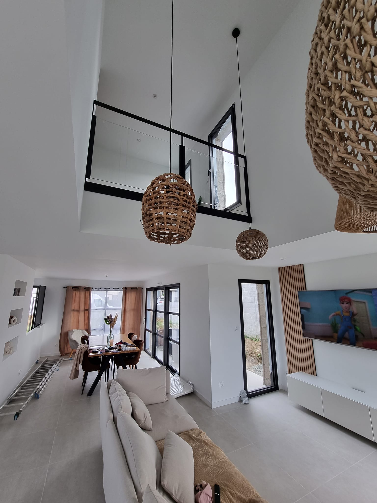 Garde-corps acier et verre sécurite0